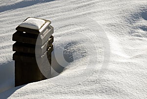 Snowy chimney