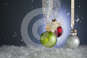 Snowy Christmas Ornaments