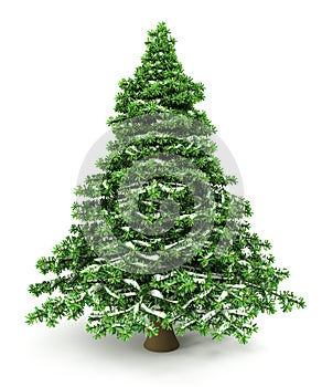 Snowy Christmas Tree