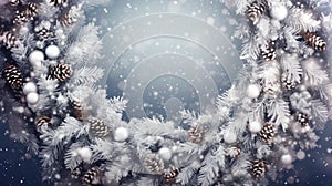 Snowy Christmas wreath