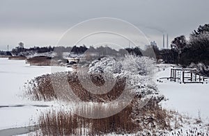 Snowy day in Brondby