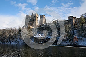 A Snowy Durham Cathederal