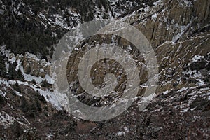 Snowy himalayan mountains by Ledar village