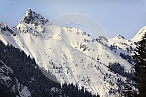 Snowy Kendall Peak Snoqualme Pass Washington