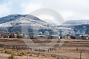 Snowy landscape Clarens Eastern Free-state South Africa