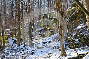 Snowy ledges