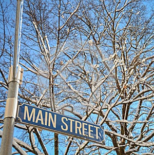 Snowy Main Street