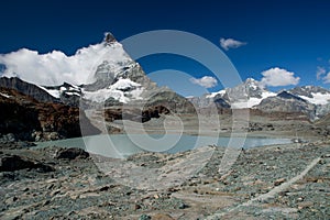 Nevado nubes a glaciar 