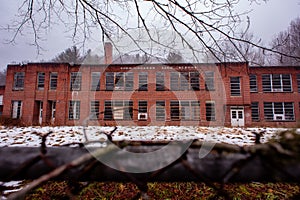 Snowy Morning at an Abandoned School - Glen Rogers, West Virginia