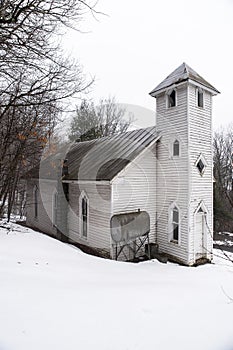 Snowy Morning - Mt. Zion United Methodist Church - West Virginia