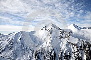 Snowy mountain photo