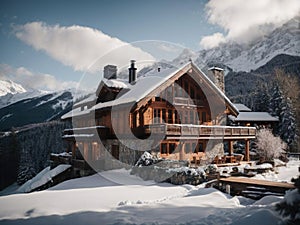 Snowy Mountain Chalet