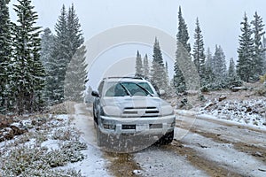Snowy Mountain Road at Buffalo Pass