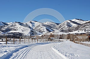 Snowy Mountain Views Ahead