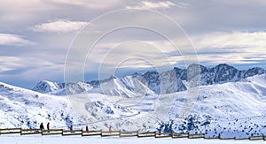 Snowy Mountains in Andorra, El Tarte