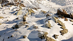 Snowy mountains near St Moritz - Switzerland