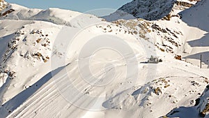 Snowy mountains near St Moritz - Switzerland