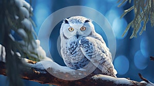 The snowy owl Bubo scandiacus, also known as the polar, the white and the Arctic owl, is a large, white owl of the true