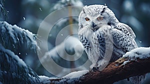 The snowy owl Bubo scandiacus, also known as the polar, the white and the Arctic owl, is a large, white owl of the true