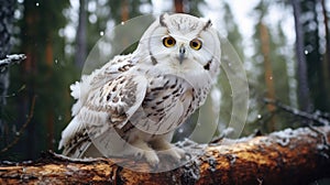 The snowy owl Bubo scandiacus, also known as the polar, the white and the Arctic owl, is a large, white owl of the true