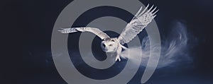 Snowy Owl Soaring. Snowy Owl in flight 16