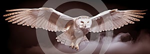 Snowy Owl Soaring. Snowy Owl in flight 17