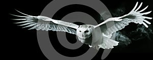 Snowy Owl Soaring. Snowy Owl in flight 19