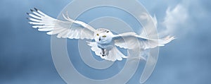 Snowy Owl Soaring. Snowy Owl in flight 23