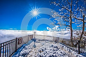Snowy Paradise Caesars Head near Greenville South Carolina SC photo