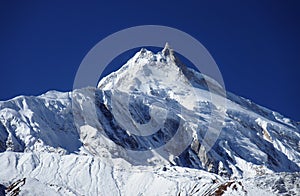 Snowy peak Manaslu