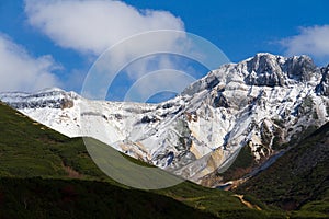 Snowy peaks in the Daisetsuzan, japan