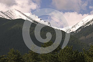 Snowy peaks of Pirin Mountain