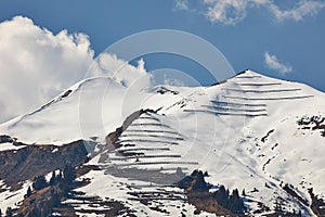 Snowy peaks of Vilan massif