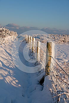 Snowy Scenes around Trearddur bay