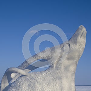 Snowy Sculpture for contest of Hyperborea in Petrozavodsk photo