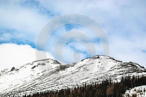 Snowy slopes of the High Tatras, Slovakia photo