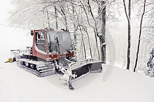 Snowy snow plow