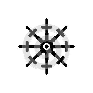 Snowy spectra snowflake icon