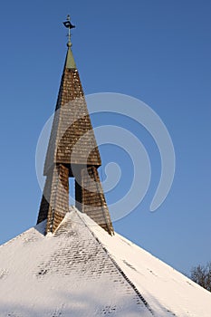 Snowy steeple