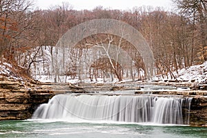 Snowy Waterfall photo