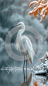 Snowy wildlife photography Observers capturing birds in winter landscapes