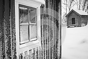 Snowy window