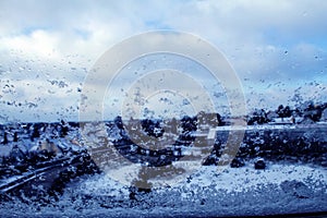 Snowy window