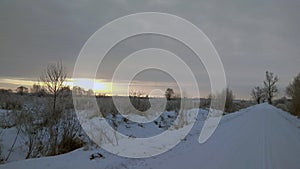 Snowy winter landscape