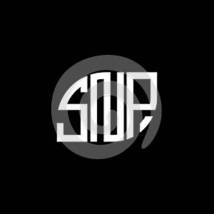 SNP letter logo design on black background. SNP creative initials letter logo concept. SNP letter design.SNP letter logo design on
