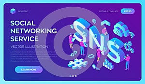 SNS. Social Networking Service - is an online platform which people use to build social networks or social relationship with other