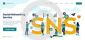 SNS. Social Networking Service - is an online platform which people use to build social networks or social relationship with other