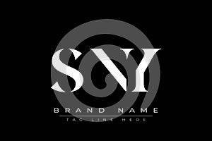 SNY abstract letter logo design