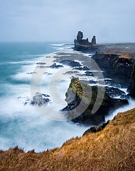 SnÃ¦fellsnes peninsula rocky coastline in Iceland.CR2