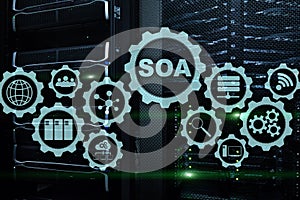 SOA. Business model and Information technology concept photo